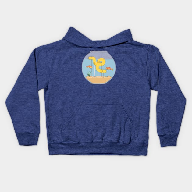 water slide Kids Hoodie by milkyprint